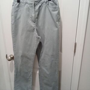 Orvis Size 10 Light Sage Green Straight Leg Casual Chino Style Pants